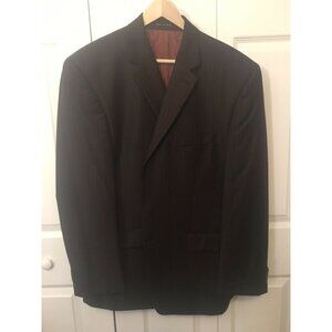 Michael Kors Men’s Sz 44R Brown 2 Btn 100% Wool‎ Blazer Suit Jacket Coat